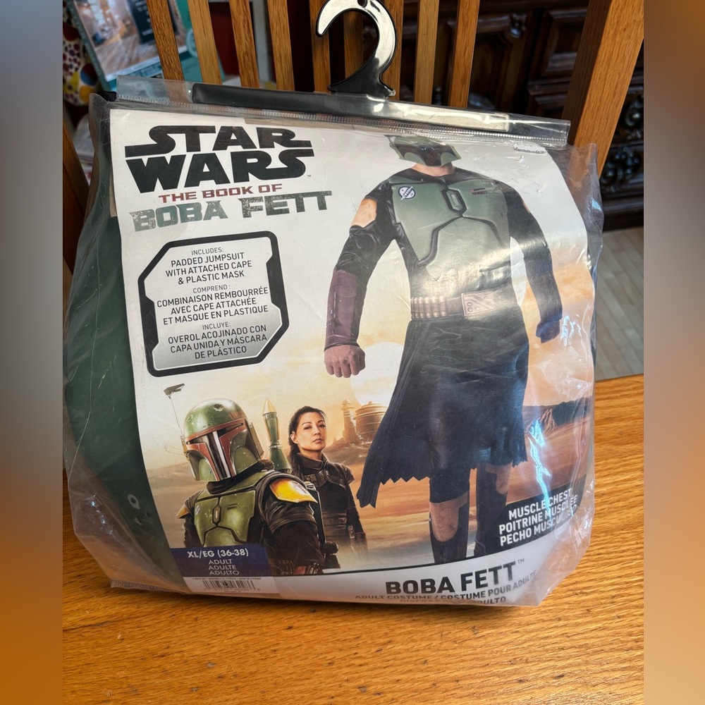 Star Wars Adult Book of Boba Fett Dress Up Play Costume Size XL